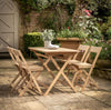 Lugo Acacia Wood Folding Dining Set