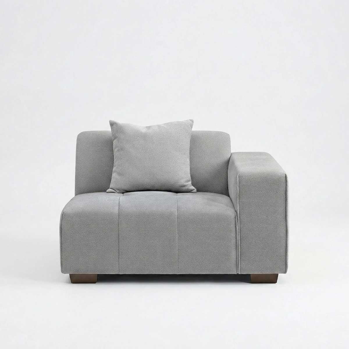 Lunaris Left Hand Corner Group in Cloudy Grey Boucle