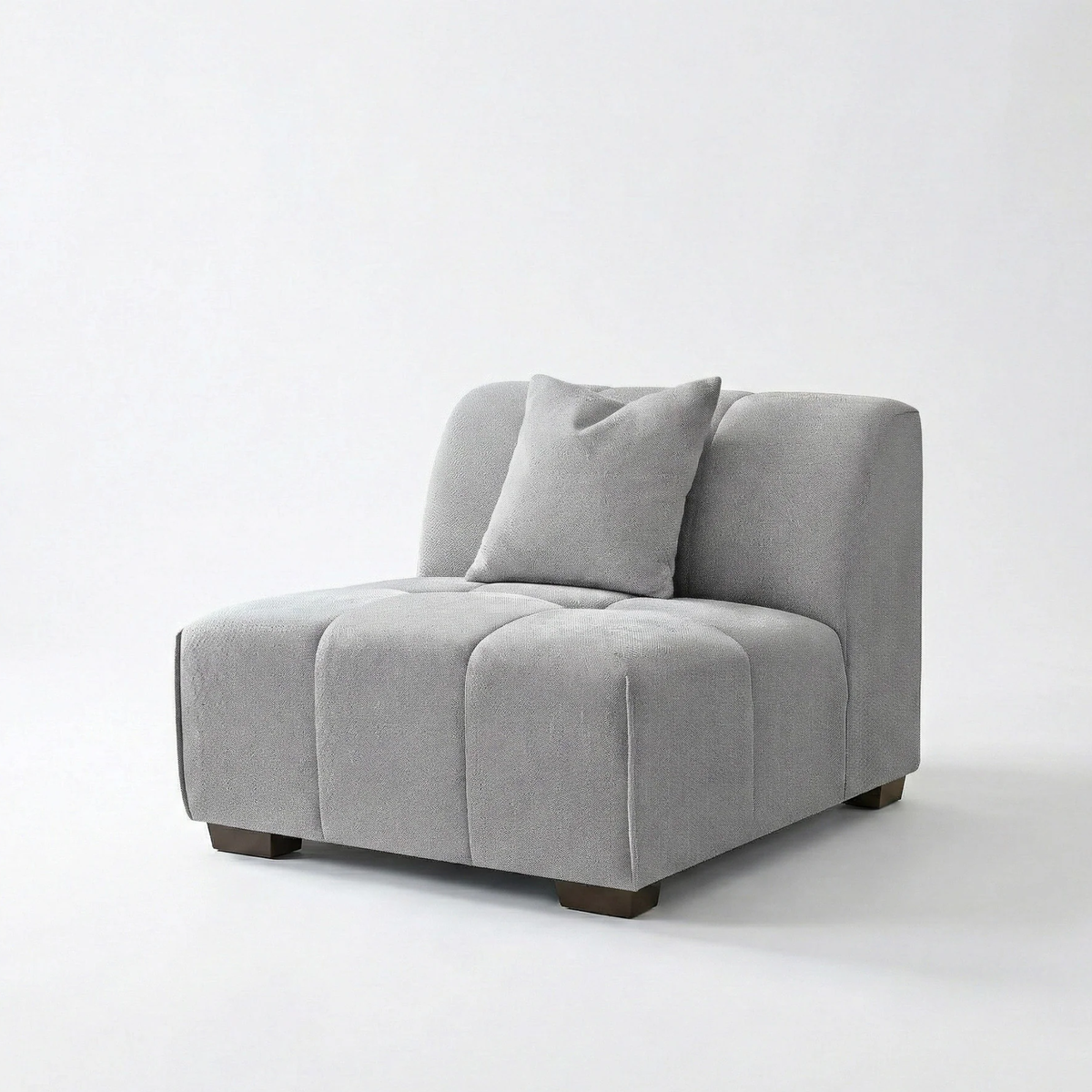 Lunaris Left Hand Corner Group in Cloudy Grey Boucle