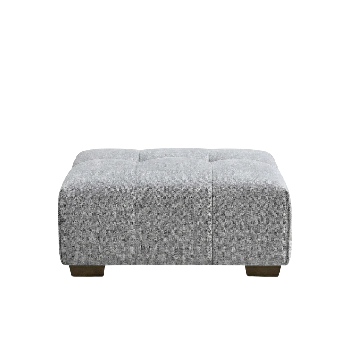 Lunaris Modular Footstool in Cloudy Grey Boucle