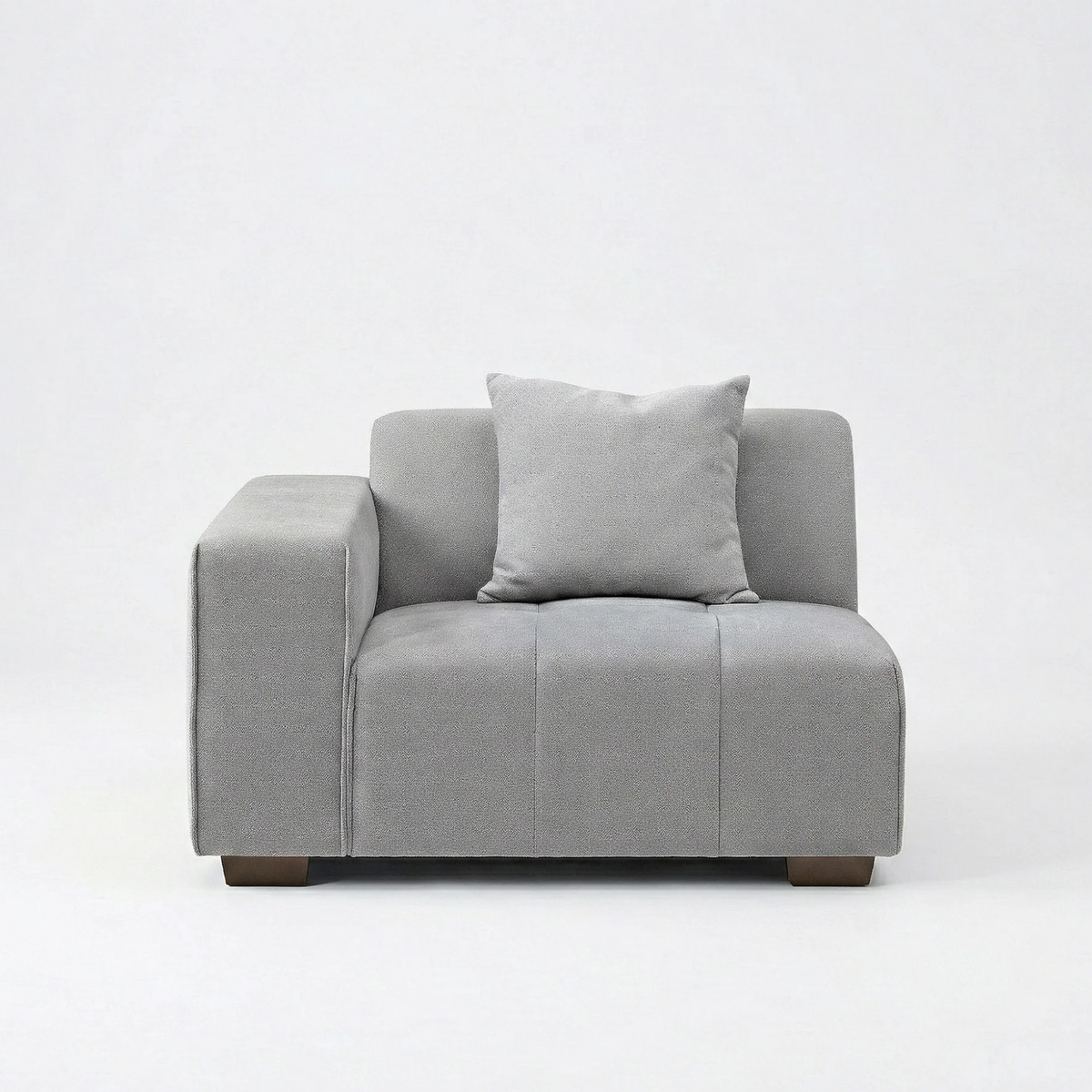 Lunaris Right Hand Corner Group in Cloudy Grey Boucle