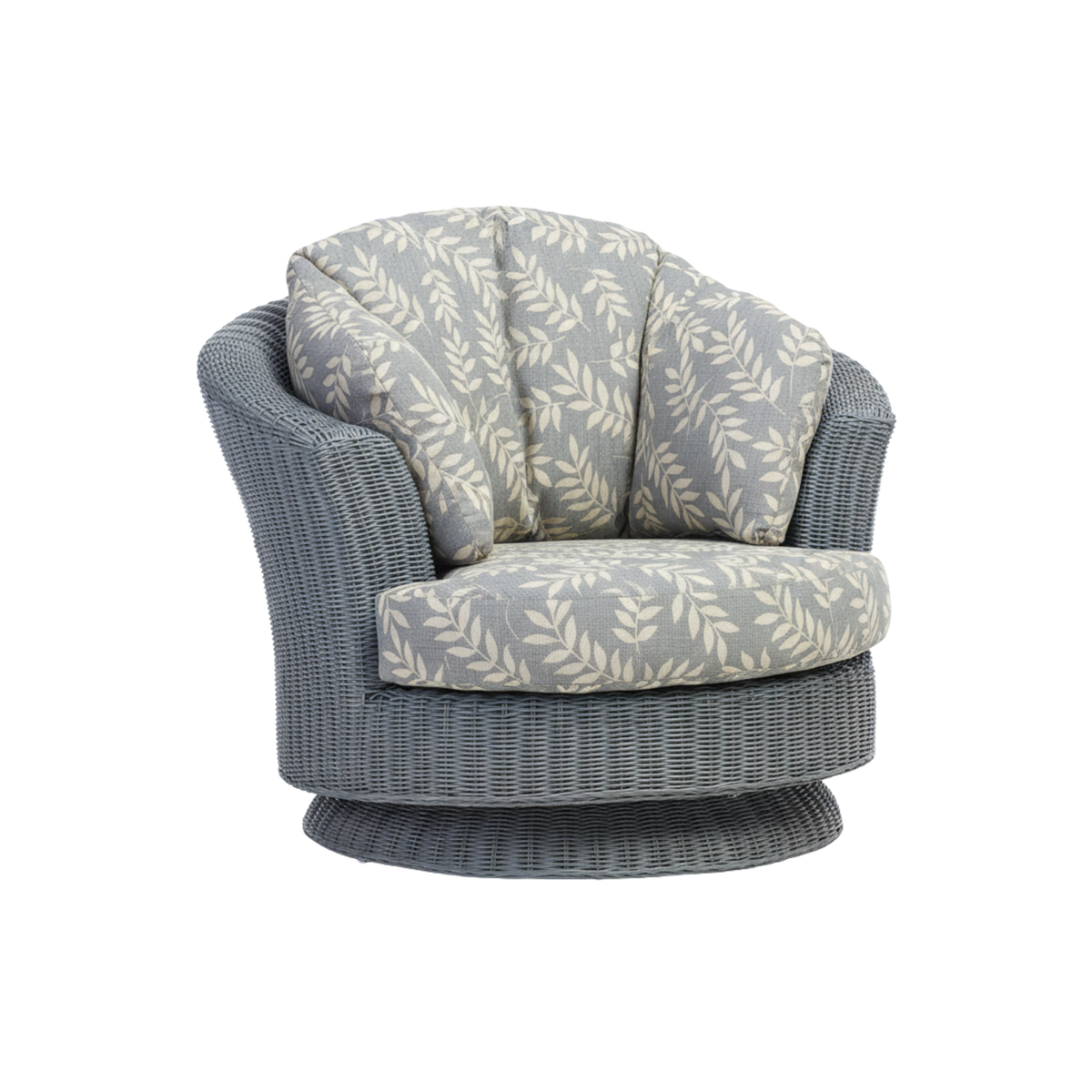 Lyon Grey Swivel Chair in Fyllo