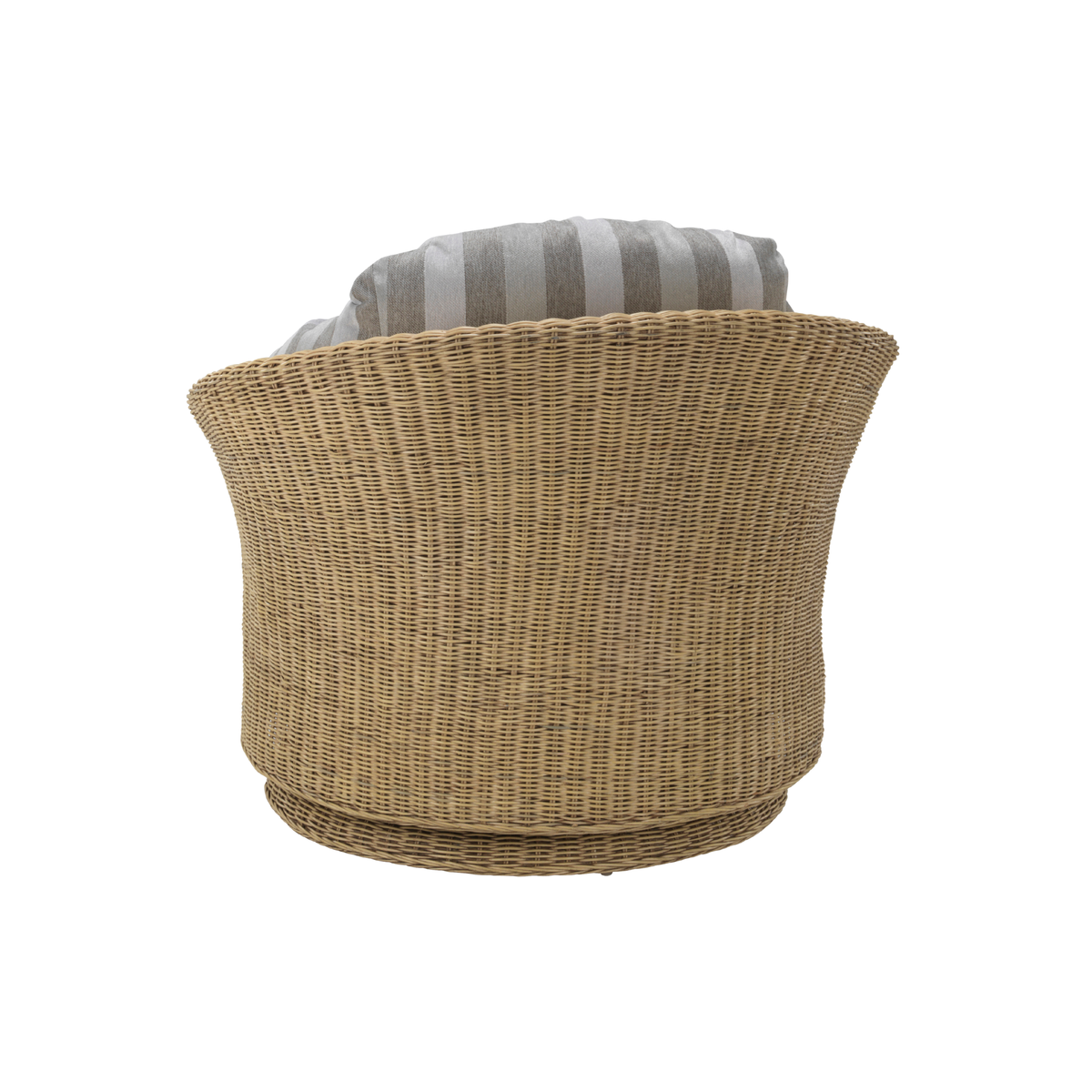Lyon Natural Wash Swivel Chair in Athena Stripe