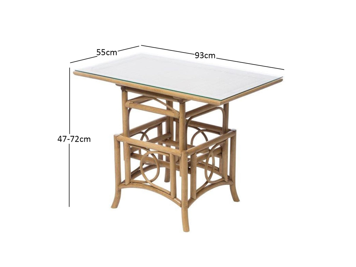 Desser Madrid Light Oak Adjustable Coffee Table