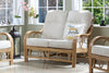 Madrid Light Oak Cane 2 Seater Sofa