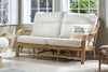 Madrid Light Oak Cane 3 Seater Sofa