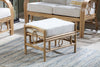 Desser Madrid Light Oak Cane Footstool