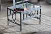 Madrid Grey Wash Cane Coffee Table