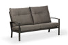 Bari Aluminum Outdoor 3-Seater Sofa with Grey Cushion