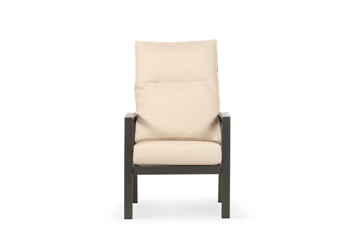 Bari Aluminium Outdoor Armchair with Beige Cushion