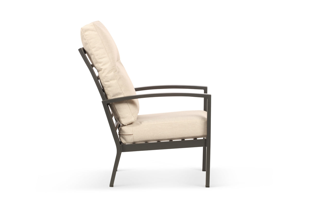 Bari Aluminium Outdoor Armchair with Beige Cushion