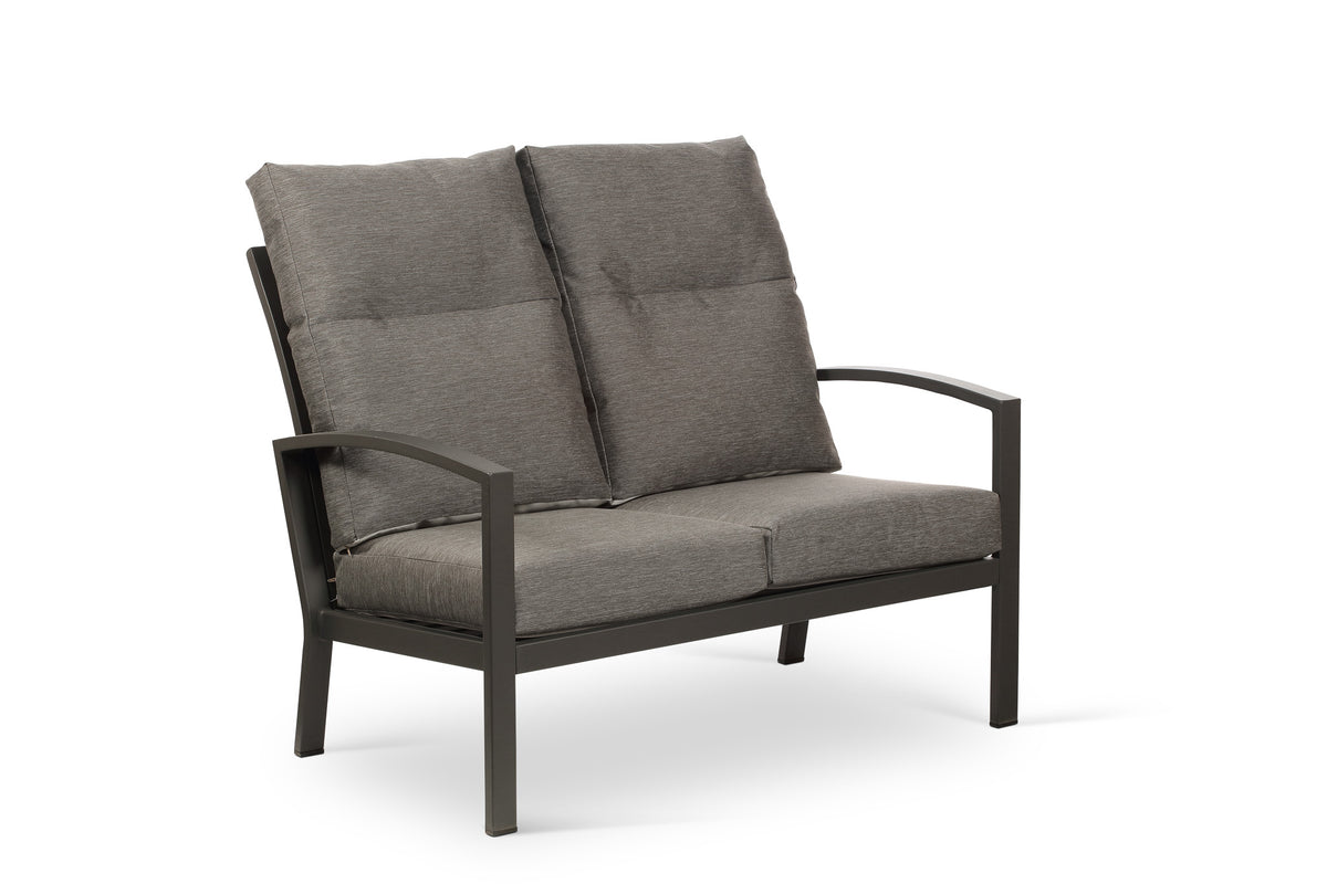 Bari Aluminium Outdoor 2 Seater Sofa in Grey