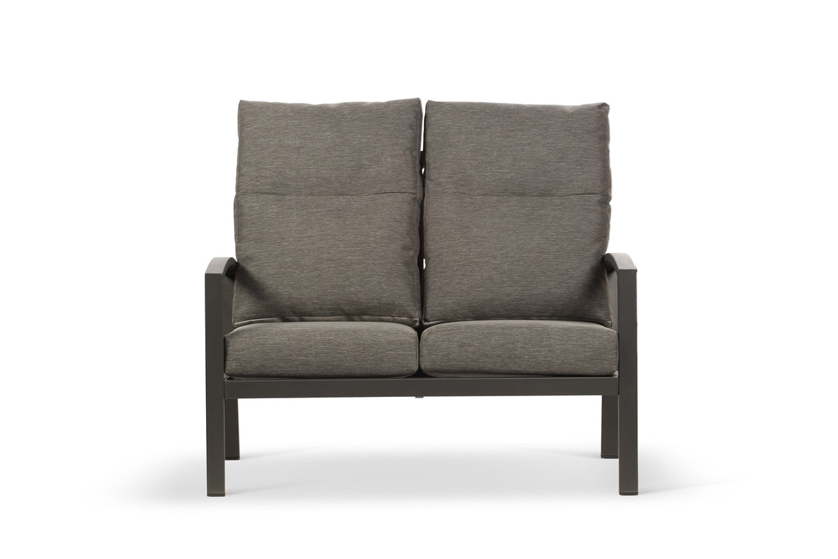 Bari Aluminium Outdoor 2 Seater Sofa in Grey