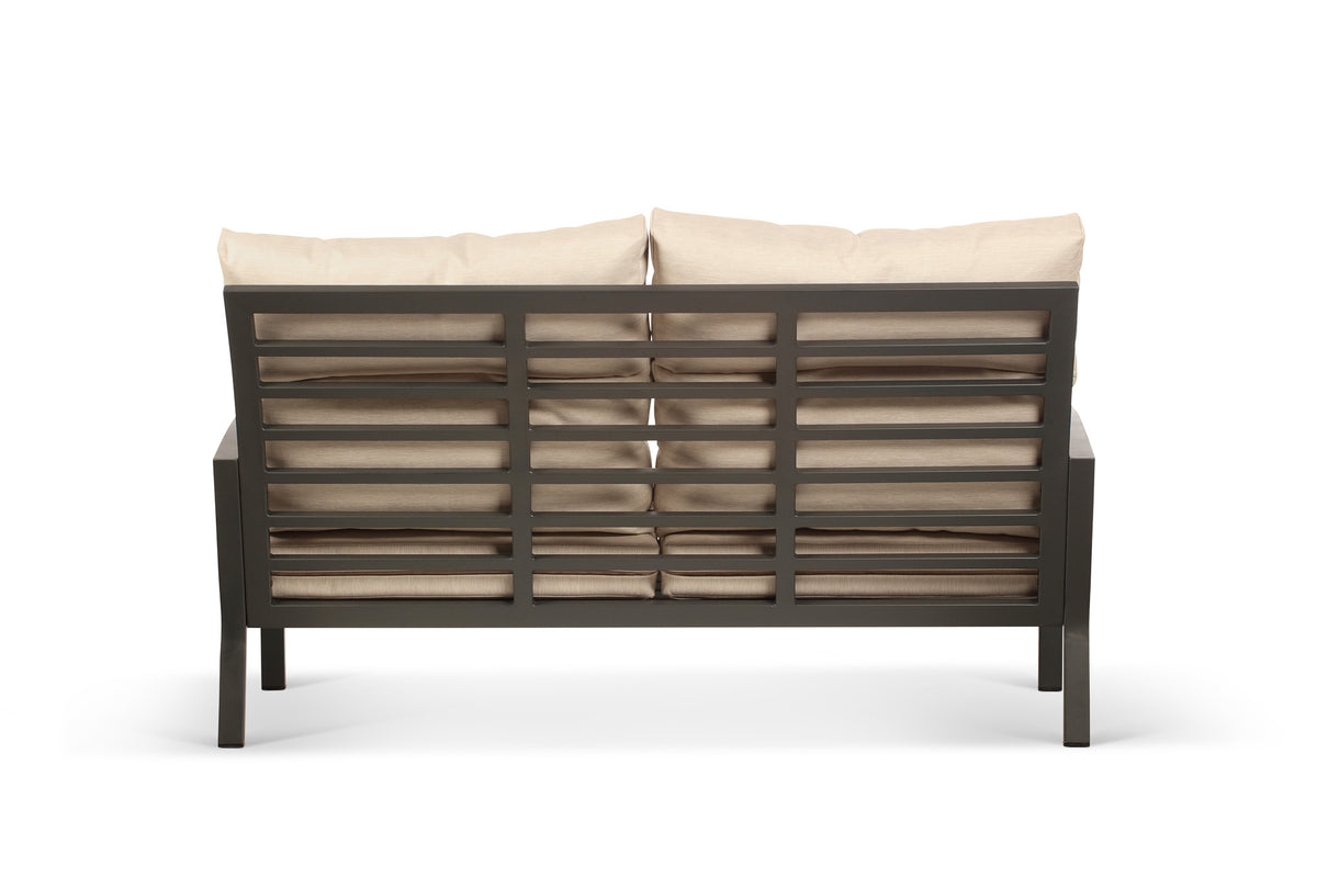 Bari Aluminum Outdoor 3-Seater Sofa with Beige Cushion Success