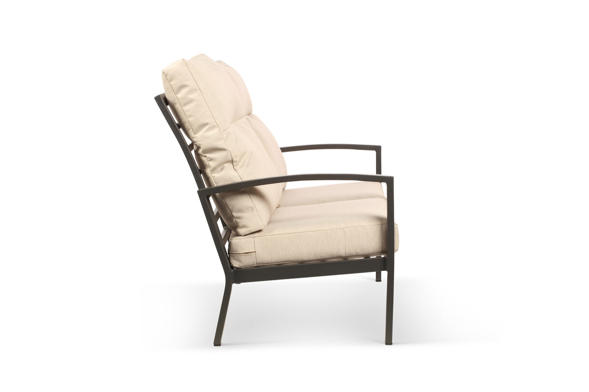 Bari Aluminum Outdoor 3-Seater Sofa with Beige Cushion Success