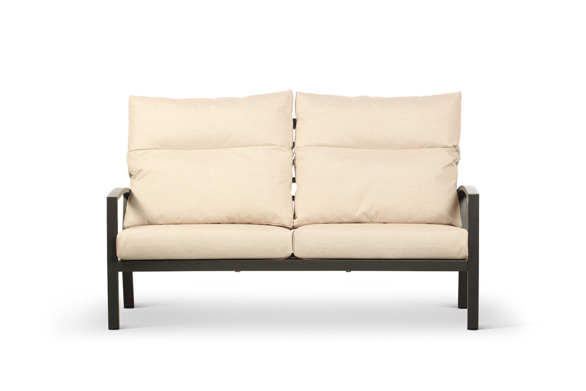 Bari Aluminum Outdoor 3-Seater Sofa with Beige Cushion Success