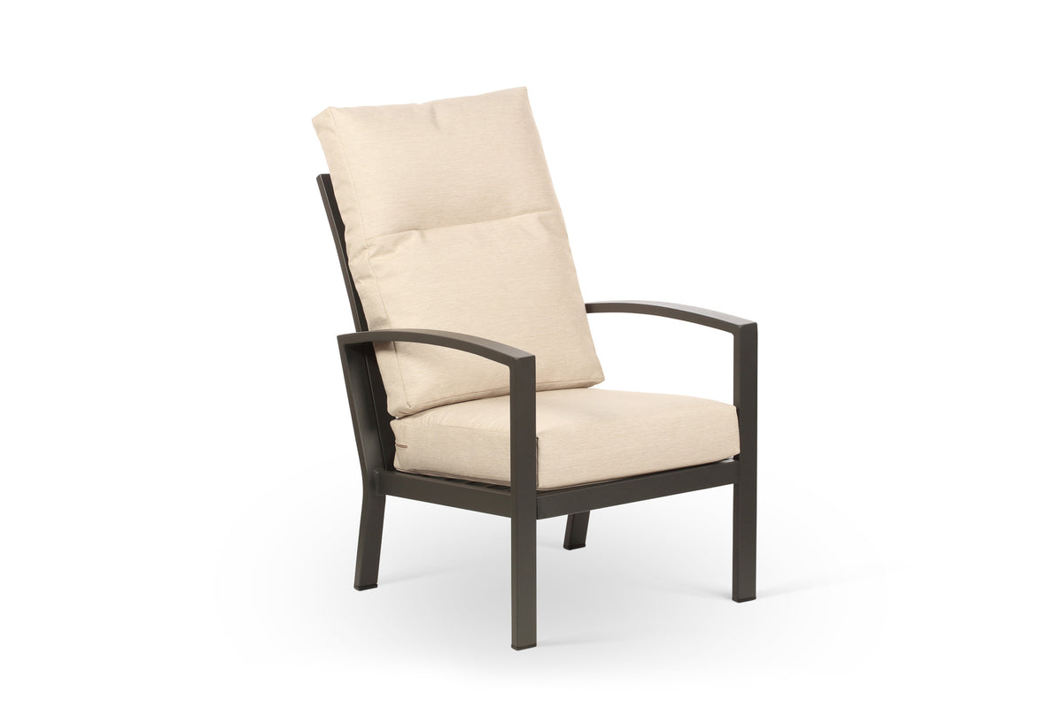 Bari Aluminium Outdoor Armchair with Beige Cushion