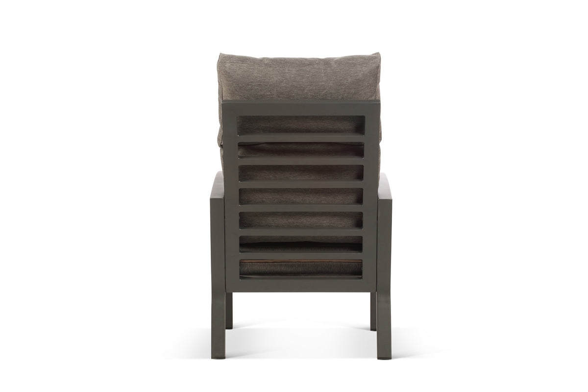 Bari Aluminium Outdoor Armchair with Grey Cushion