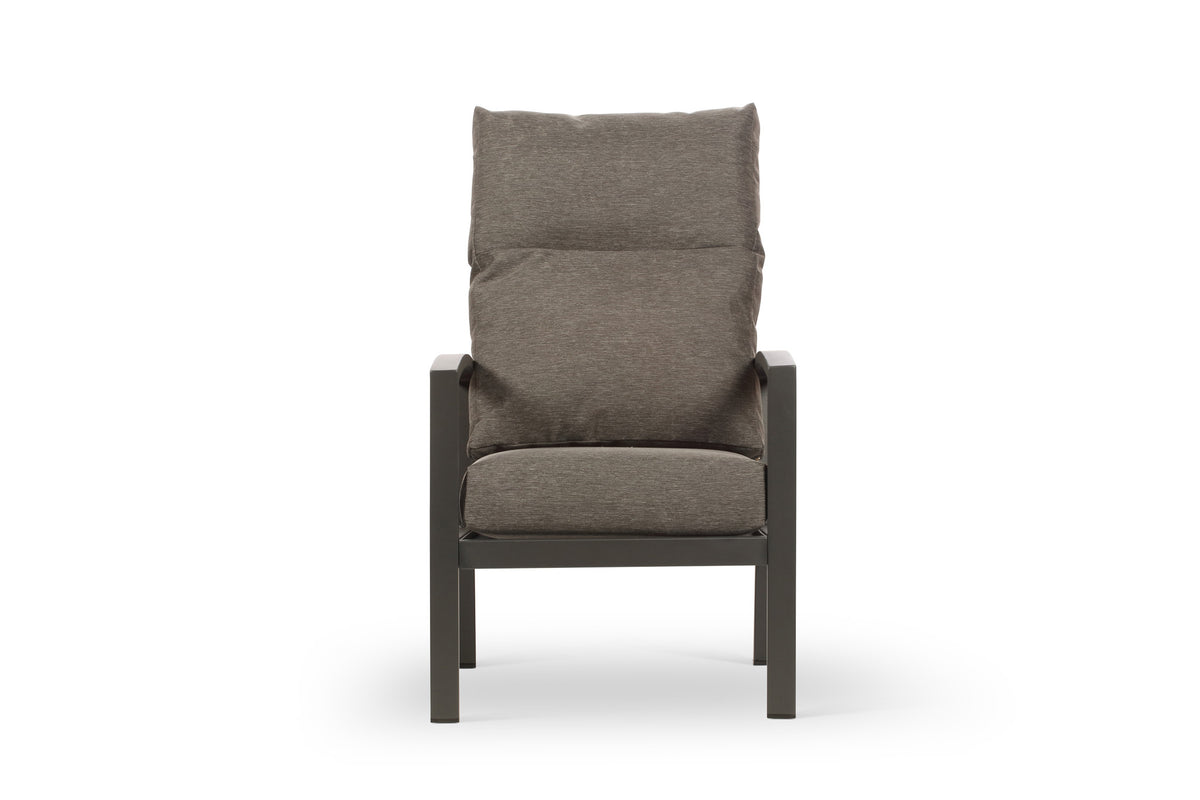 Bari Aluminium Outdoor Armchair with Grey Cushion