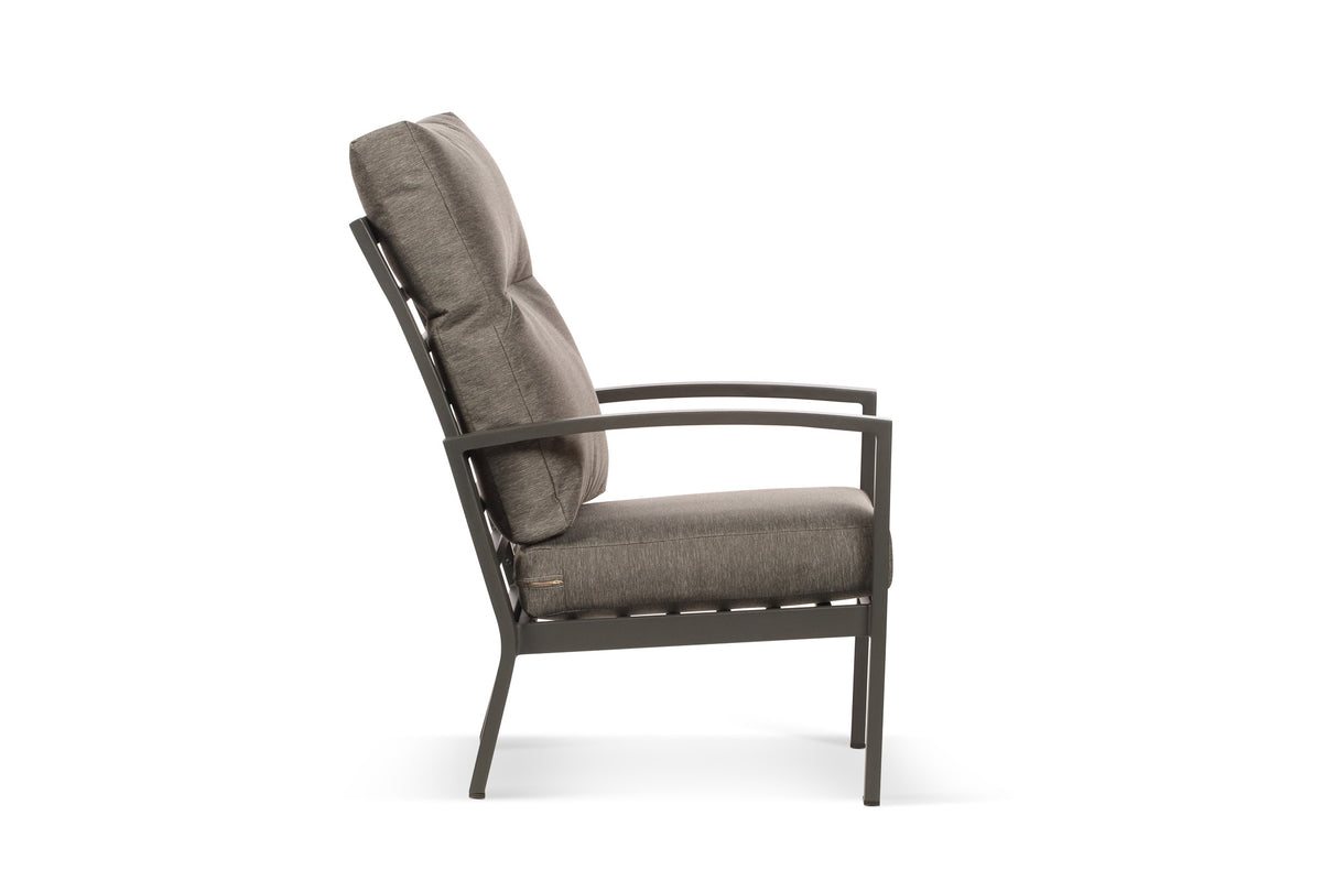 Bari Aluminium Outdoor Armchair with Grey Cushion