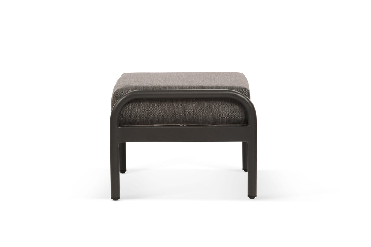Bari Aluminium Outdoor Footstool in Grey Ex-display