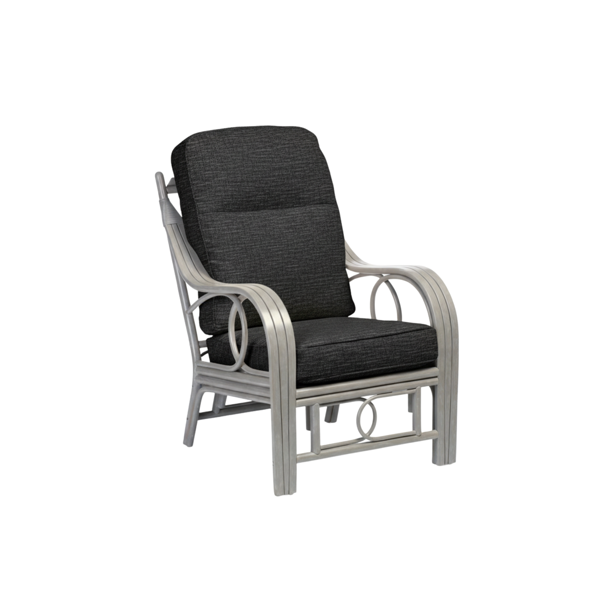Madrid Grey 2 Seater 3pc Suite in Charcoal