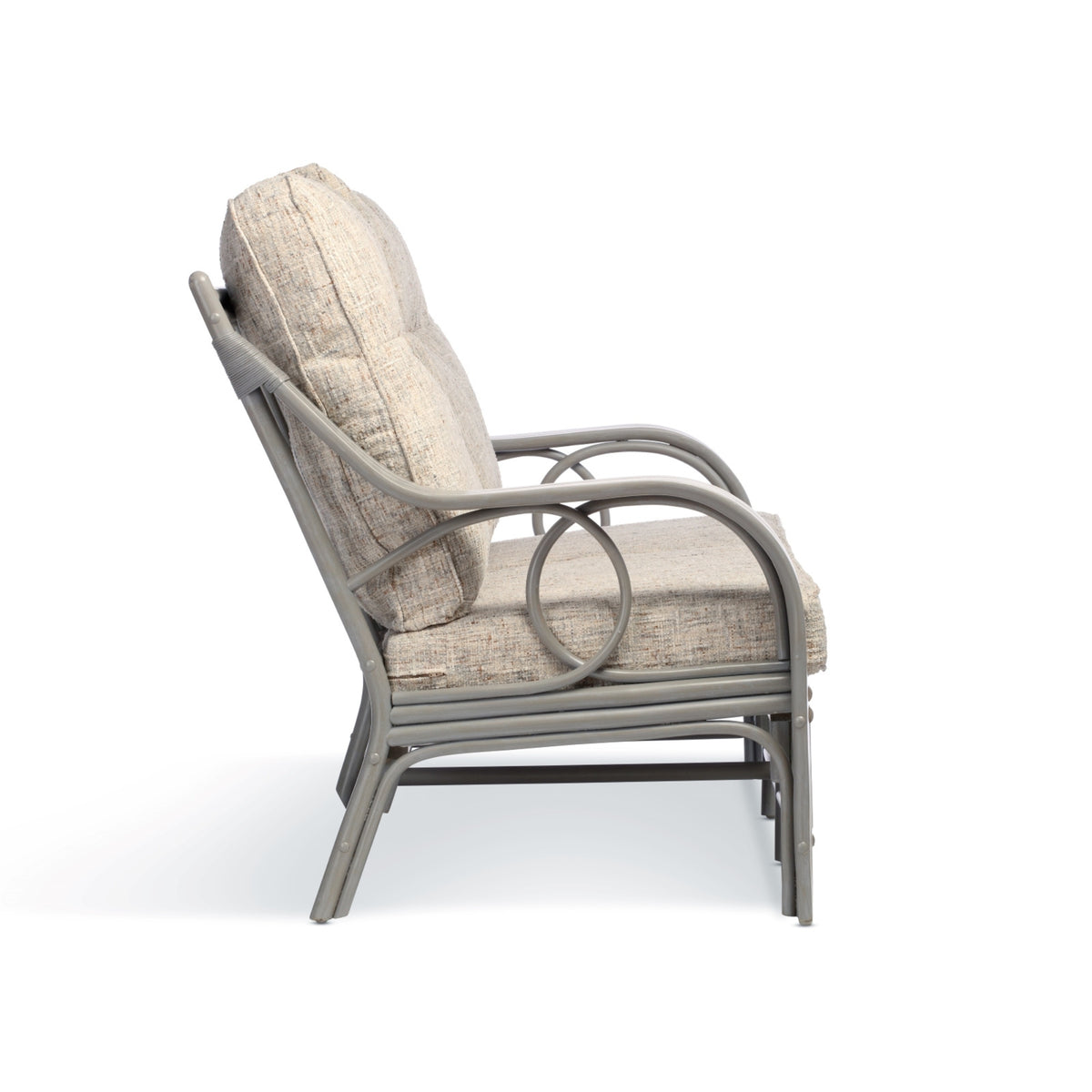 Madrid Grey Wash Cane Armchair