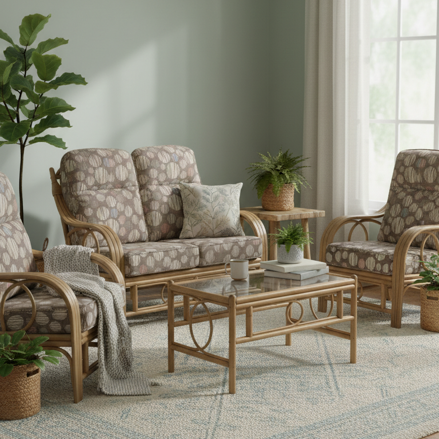 Madrid Light Oak 2 Seater 3pc Suite in Nepal