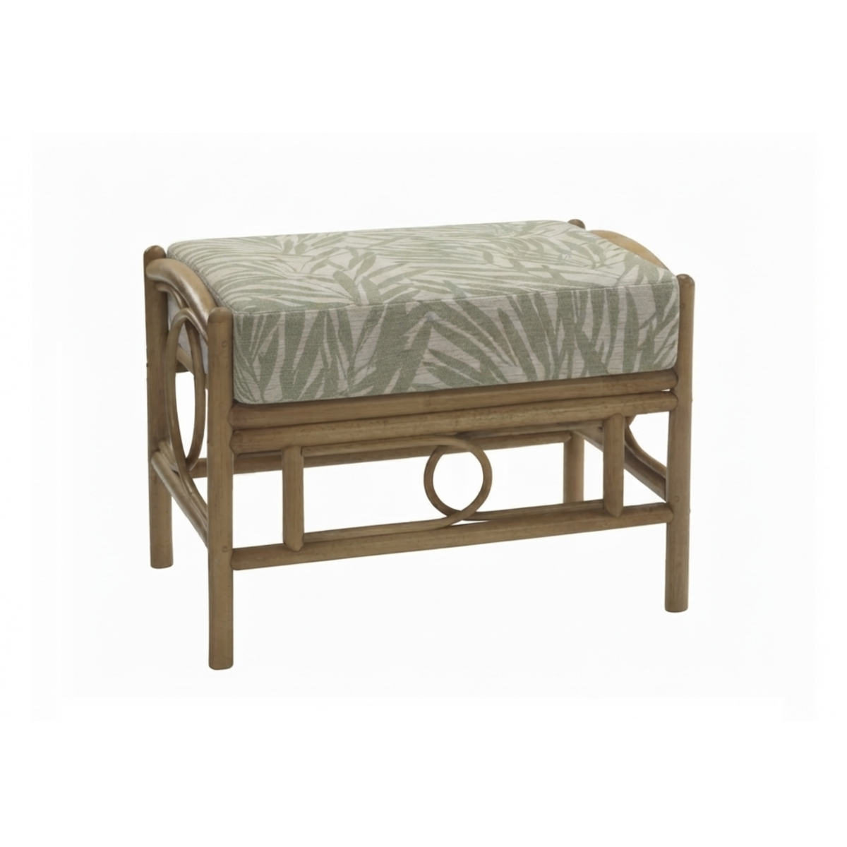 Desser Madrid Light Oak Cane Footstool