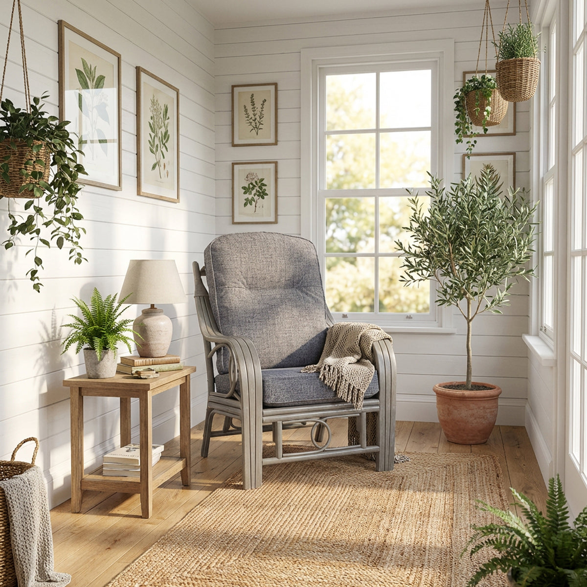 Madrid Grey Wash Armchair in Pearl Grey