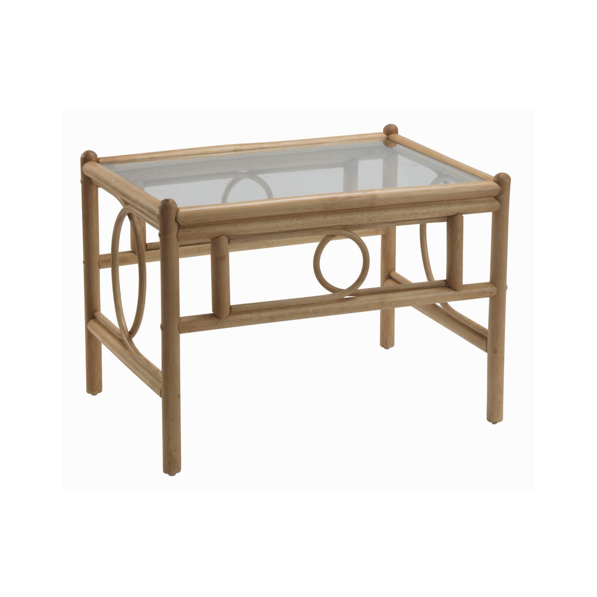 Madrid Light Oak Cane Coffee Table
