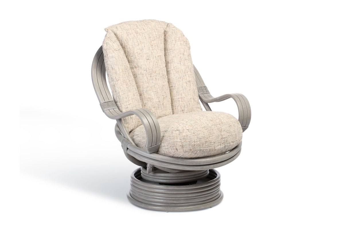 Madrid Grey Wash Laminated Swivel Rocker Chair