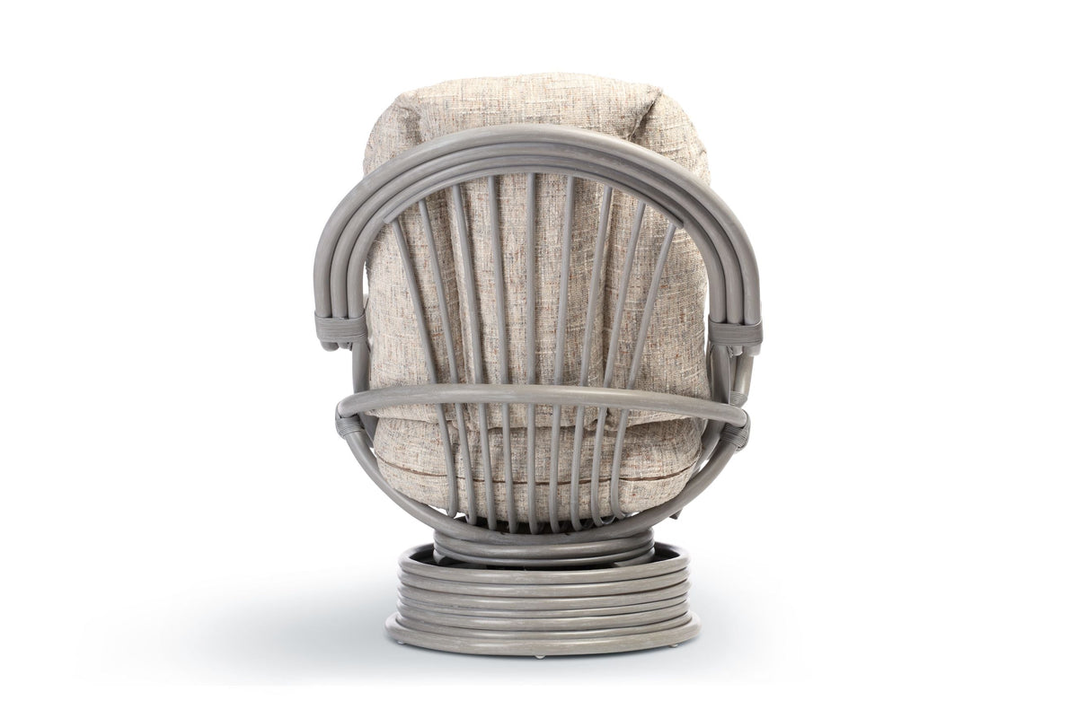 Madrid Grey Wash Laminated Swivel Rocker Chair