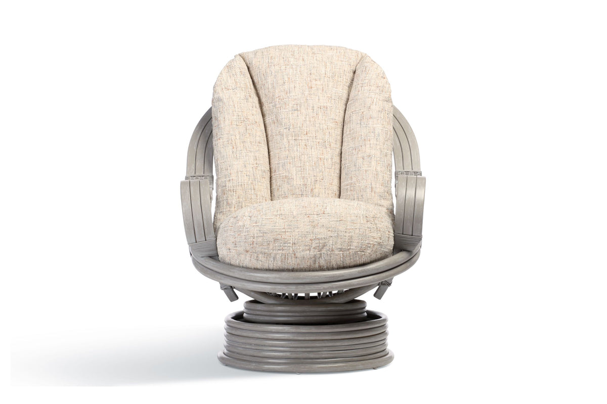 Madrid Grey Wash Laminated Swivel Rocker Chair