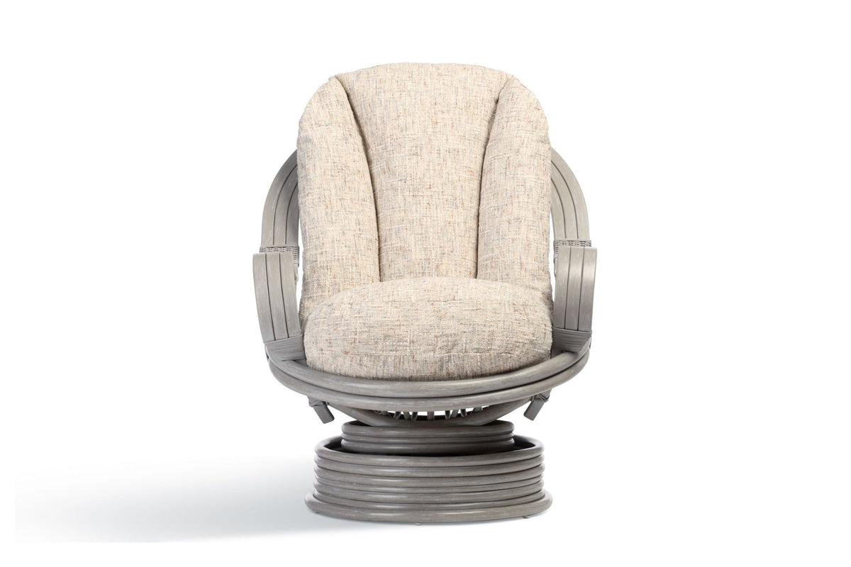 Madrid Grey Wash Laminated Swivel Rocker Chair