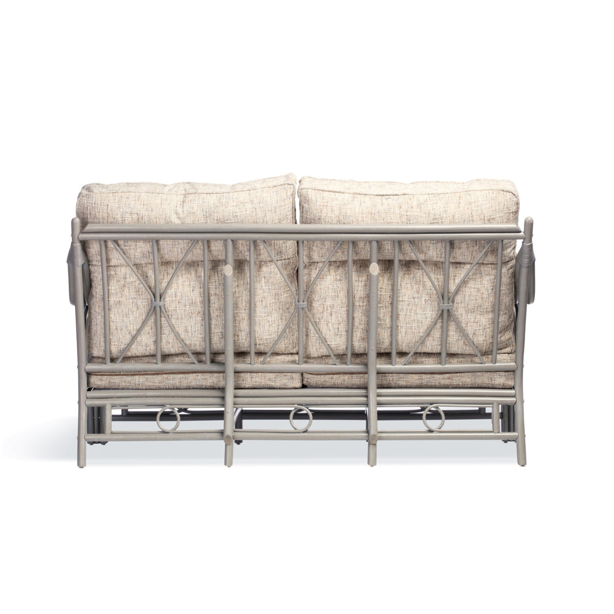Madrid Grey Wash Cane 3 Seater Sofa