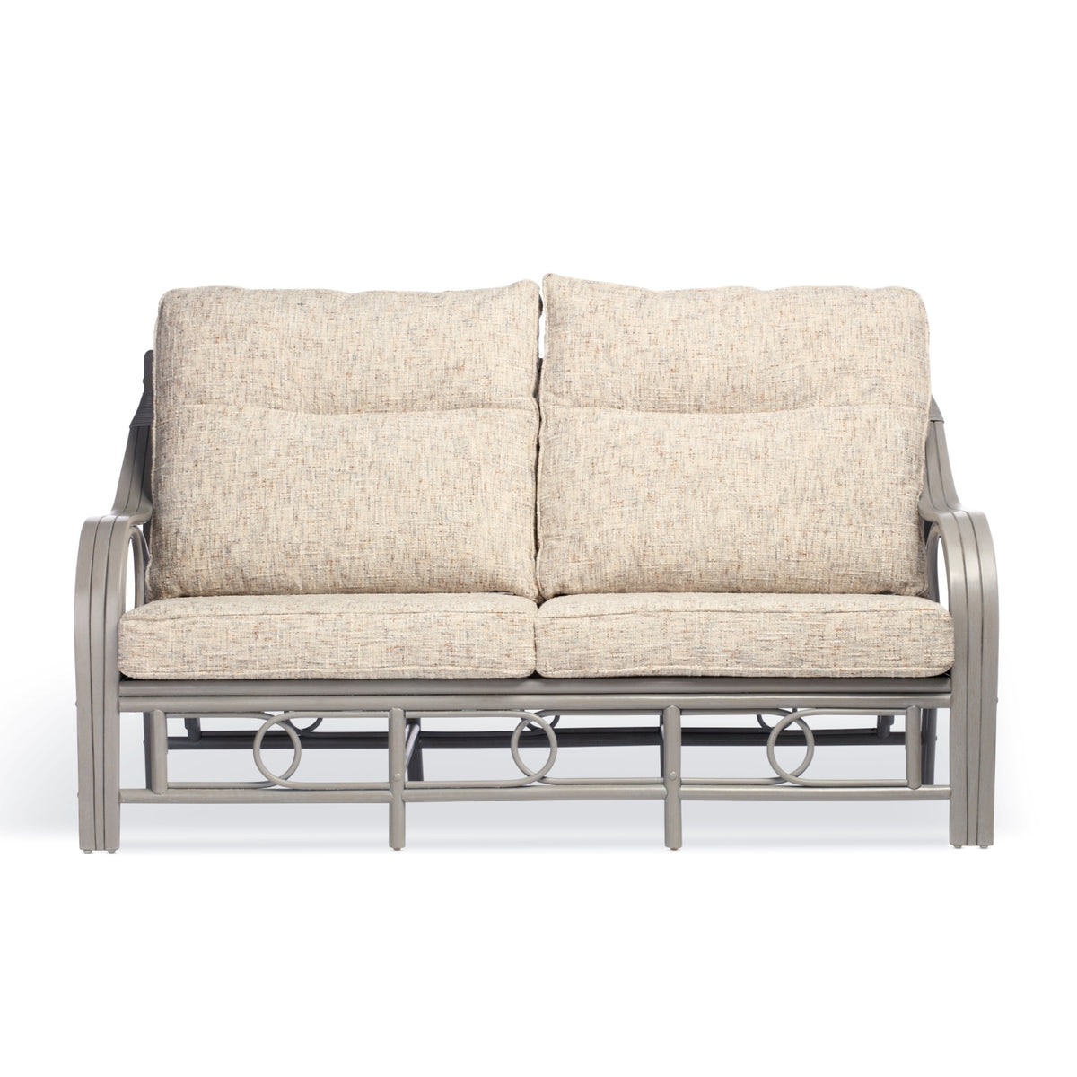 Madrid Grey Wash Cane 3 Seater Sofa