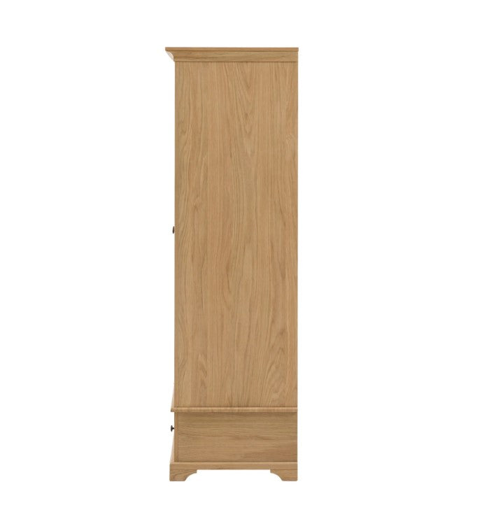 Mallow 2 Door 1 Drawer Wardrobe - Natural