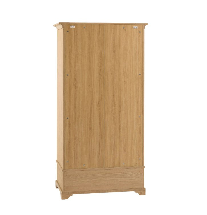 Mallow 2 Door 1 Drawer Wardrobe - Natural