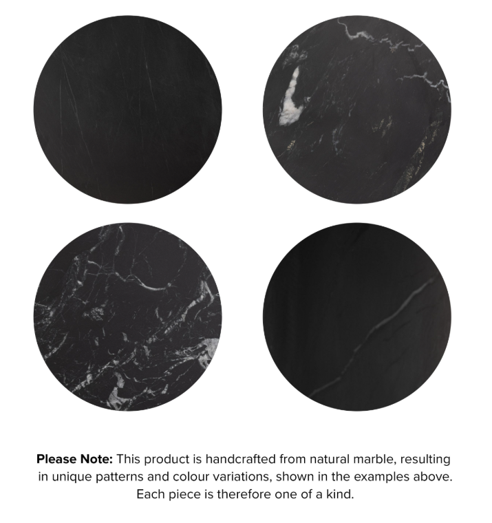 Antalya Marble Coffee Table - Black