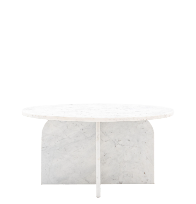 Antalya Marble Coffee Table - White