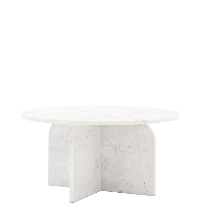 Antalya Marble Coffee Table - White
