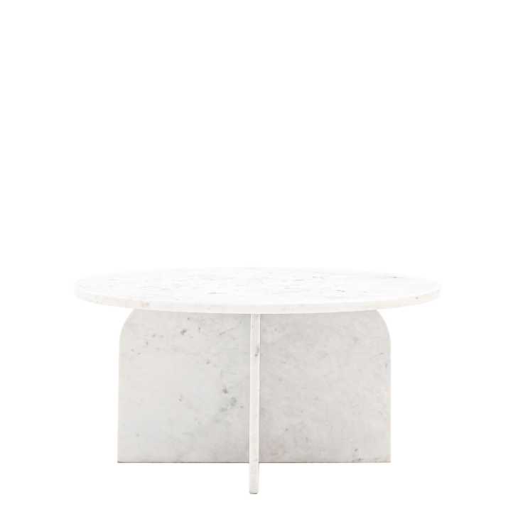 Antalya Marble Coffee Table - White