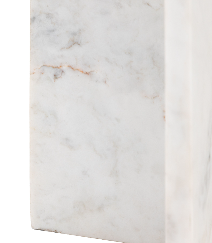 Antalya Marble Side Table - White