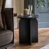 Antalya Marble Side Table - Black