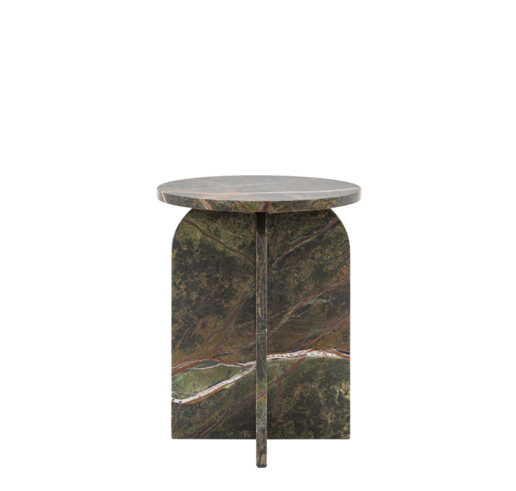 Antalya Marble Side Table - Green