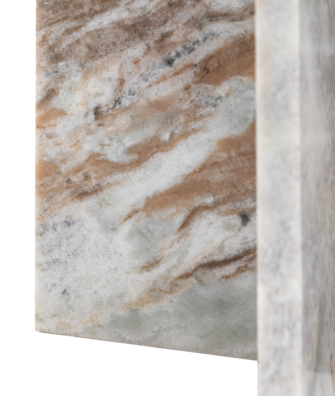 Antalya Marble Side Table - Natural