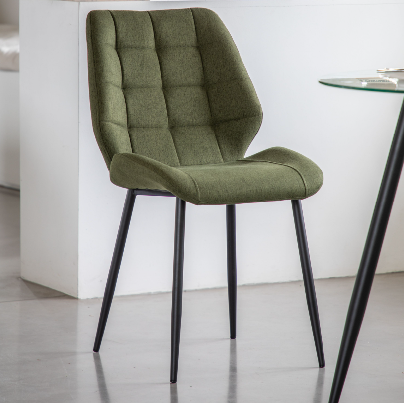 Marlow Green Fabric Dining Chair (set of 2)