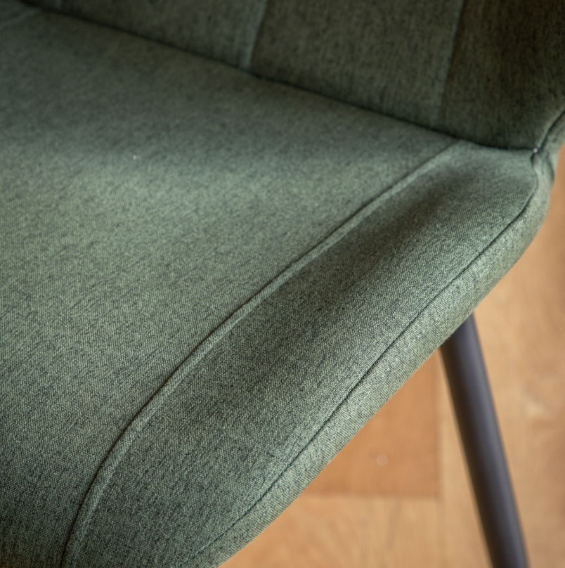 Marlow Green Fabric Dining Chair (set of 2)