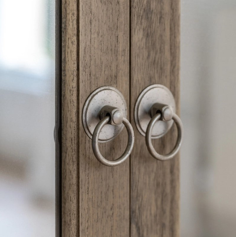 Martinique 2 Mirror Door Wardrobe - Natural